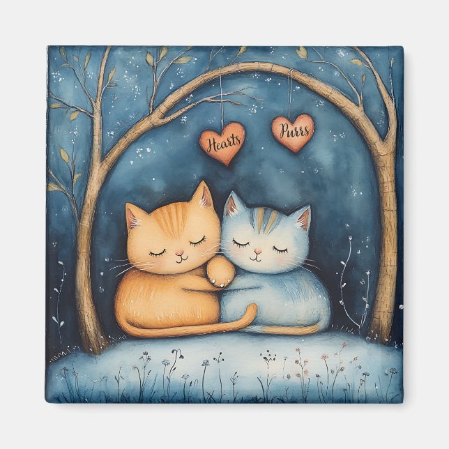 Imã Corações e Bolores Felinos, Soulmates Ilustrados (Frente)