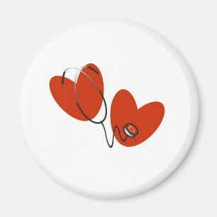 Imã Corações e Estetoscópio
