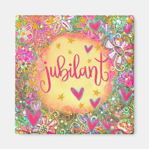 Imã Corações Florais Bonito Jubilantes Inspirividade