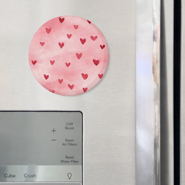 Imã Corações Rosa Vermelho Amor   (In Situ (Fridge))
