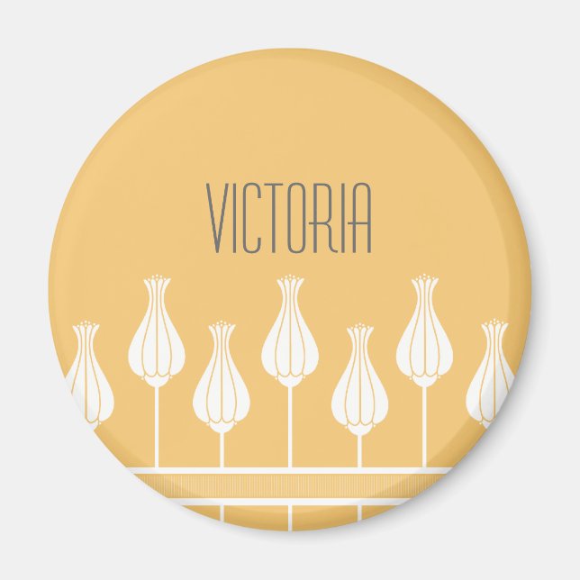 Imã Coral Art Deco (Frente)