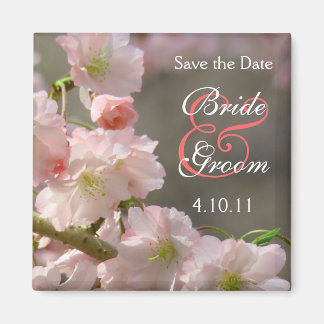 Imã Coral Cherry Bloosom Save-The-Date