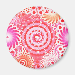 Imã Coral, cor-de-rosa e creme