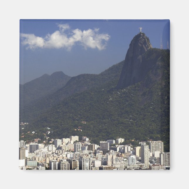 Imã Corcovado com vista para o Rio de Janeiro, Brasil (Frente)