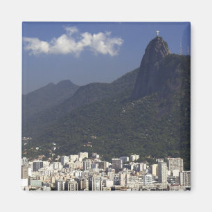 Imã Corcovado que negligencia Rio de Janeiro, Brasil