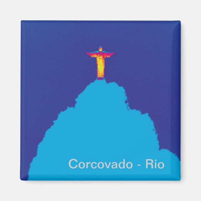 Imã Corcovado Rio Brasil (Frente)