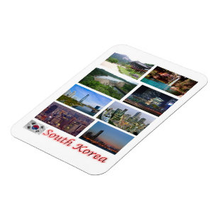 Ímã Coreia do Sul - Mosaico - Magnet