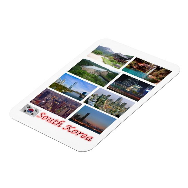 Ímã Coreia do Sul - Mosaico - Magnet (Left Side)