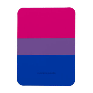 Ímã Cores da bandeira do orgulho bissexual SlipperyJoe