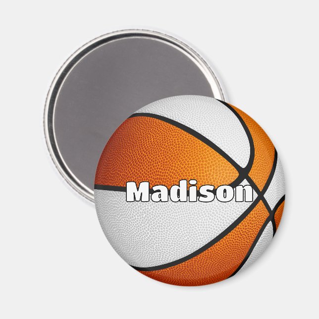 Imã cores da equipe de basquete masculino feminino lar (Front/Back)