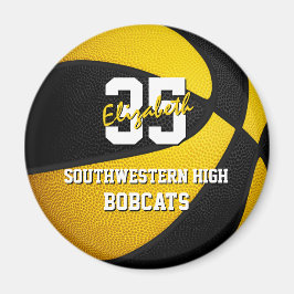 Imã cores da equipe de basquetebol infantil de ouro ne