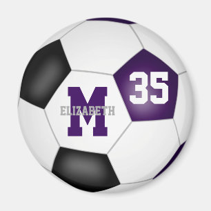 Imã cores da equipe de futebol preto roxo