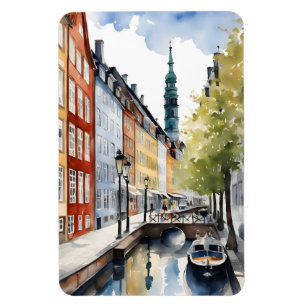 Ímã Cores d'água de Copenhagen