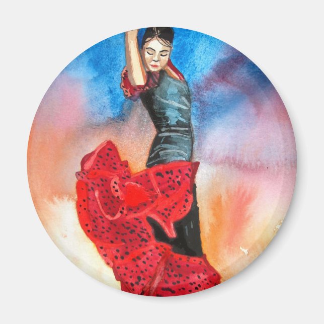 Imã Cores d'água FLAMENCO DANCER (Frente)