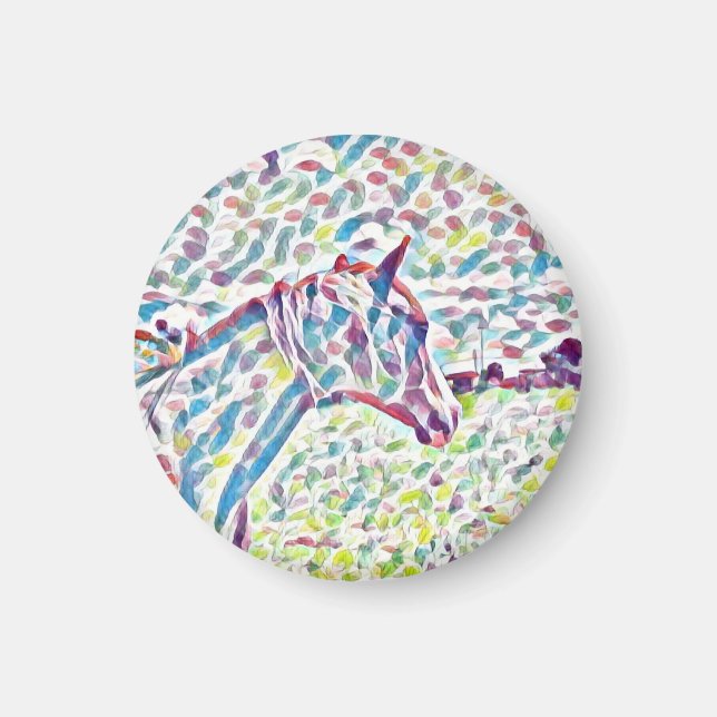 Imã Cores De Cavalo Da Vida, Magneta (Frente)