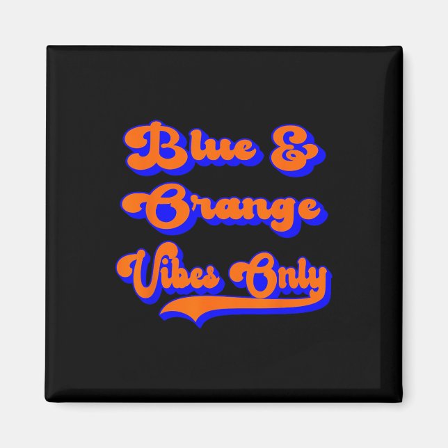 Imã Cores de Jogo da Equipe de Futebol Blue Orange (Frente)