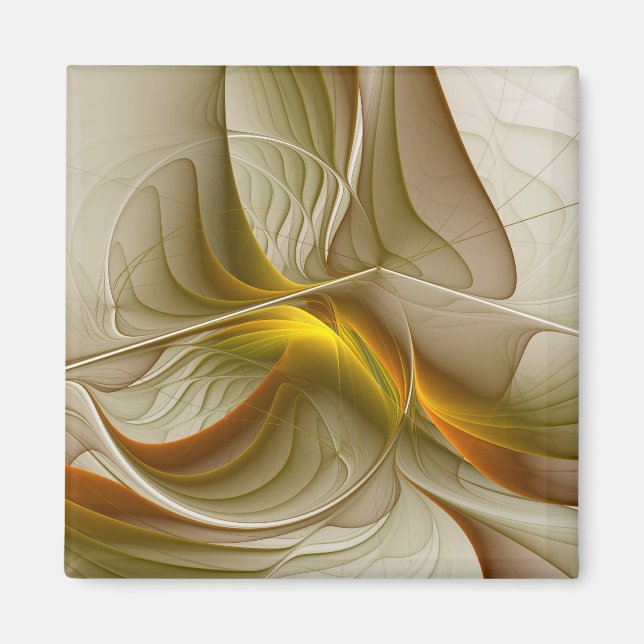 Imã Cores de metais de Precioso, arte fractal Abstrato (Frente)