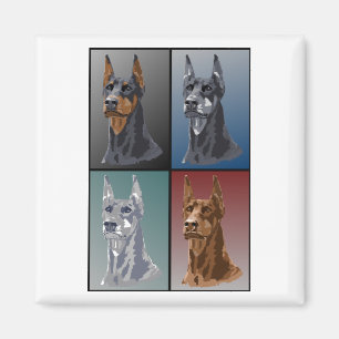 Imã Cores do Doberman