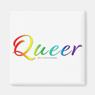 Imã Cores do orgulho queer de SlipperyJoe palavra símb