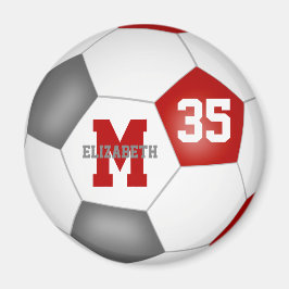 Imã cores do time personalizado de futebol da cinza ve