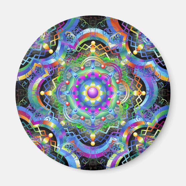 Imã Cores do Universo Mandala (Frente)