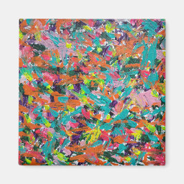 Imã Cores e expressões em tintas acrílicas