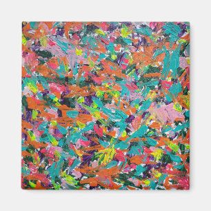 Imã Cores e expressões em tintas acrílicas