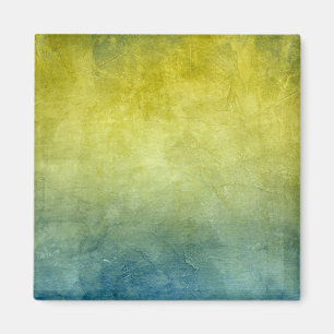 Imã Cores Grunge - Amarelo & Azul