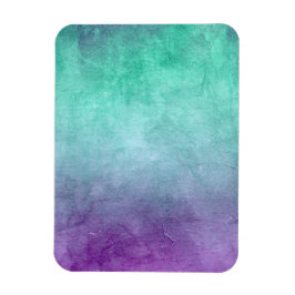 Ímã Cores Grunge - Azul-verde & Roxo