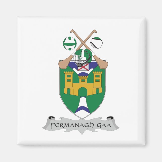 Imã Cores para a equipe da GAA para County Fermanageme (Frente)