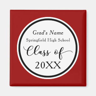 Imã Cores Personalizadas da Escola do Graduado