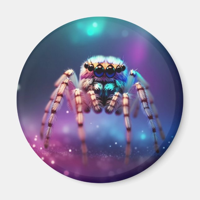 Imã Cores vibrantes de aranha salgada (Frente)