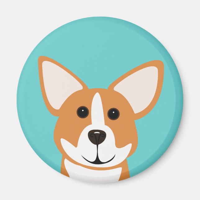 Imã Corgi Art Magnet (Frente)