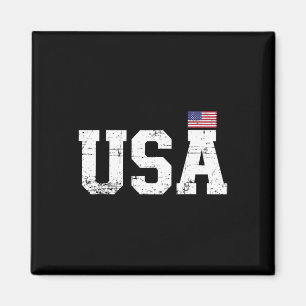 Imã Corgi Cachorro Americano Bandeira EUA 4 De Julho H