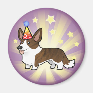 Imã Corgi de Galês do casaco de lã do aniversário