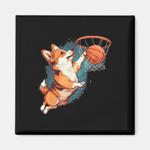 Imã Corgi Puppy Corgi Bysketbyll Para Pet Lovers Women