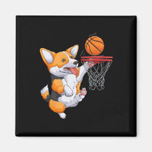 Imã Corgi Puppy Corgi Bysketbyll Para Pet Lovers Women