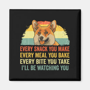 Imã Corgi Todo Lanche Que Você Faz Estarei Observando 