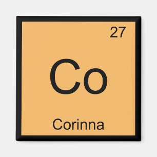 Imã Corinna Nome Química Elemento Tabela Periódica