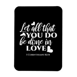 Ímã Corintianos preto e branco 1 verso de Bíblia 16:14