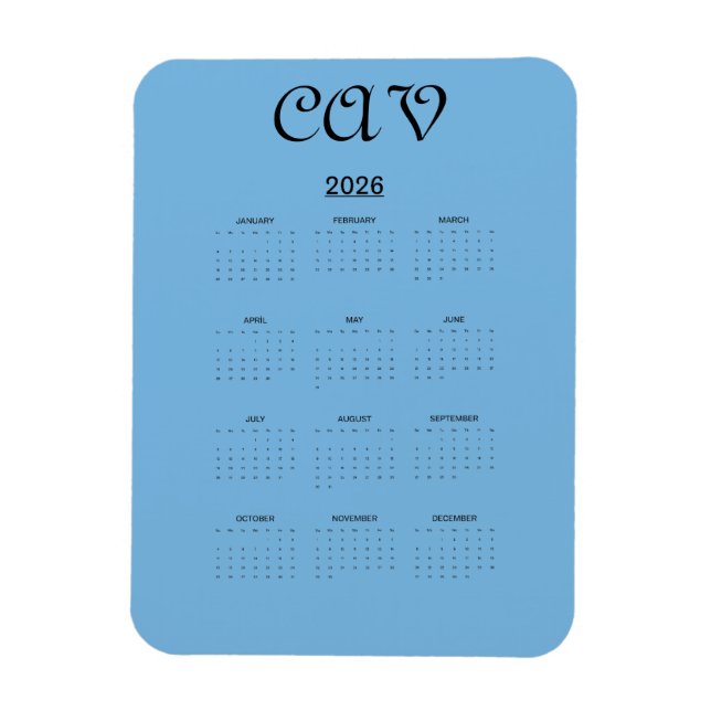 Ímã Cornflower Blue  (Vertical)