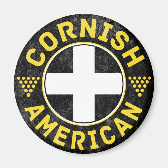 Imã Cornish American Flag (Frente)