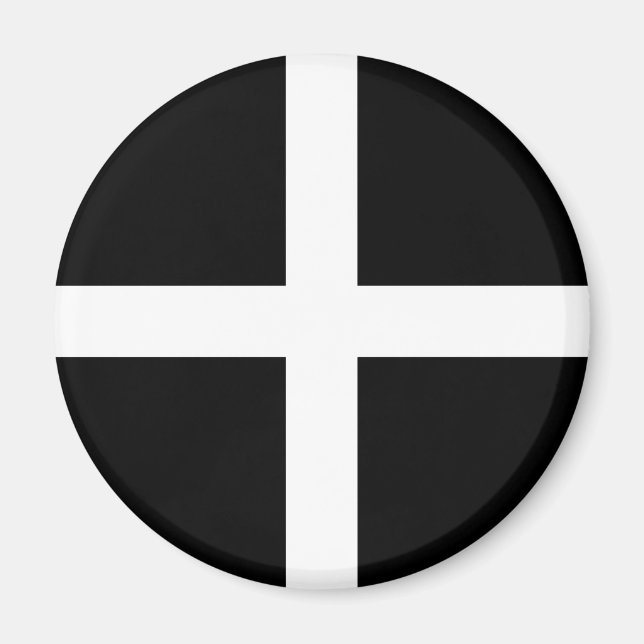 Imã Cornish Flag (Cornwall) (Condado de England, Reino (Frente)