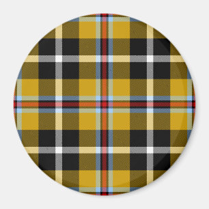 Imã Cornish National Tartan Yellow and Black Xadrez
