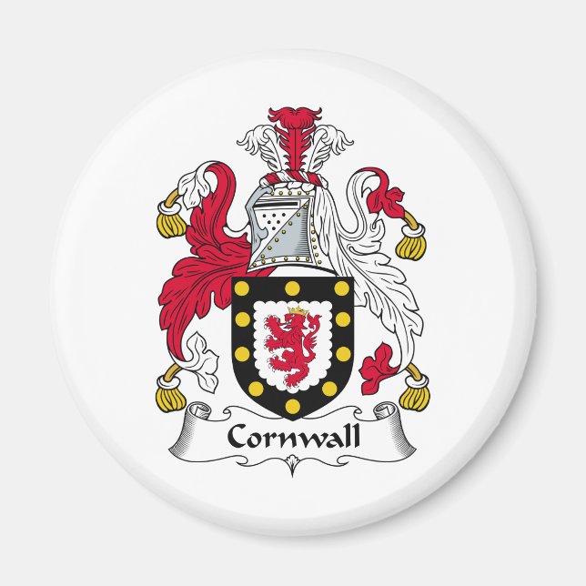 Imã Cornwall Family Crest (Frente)