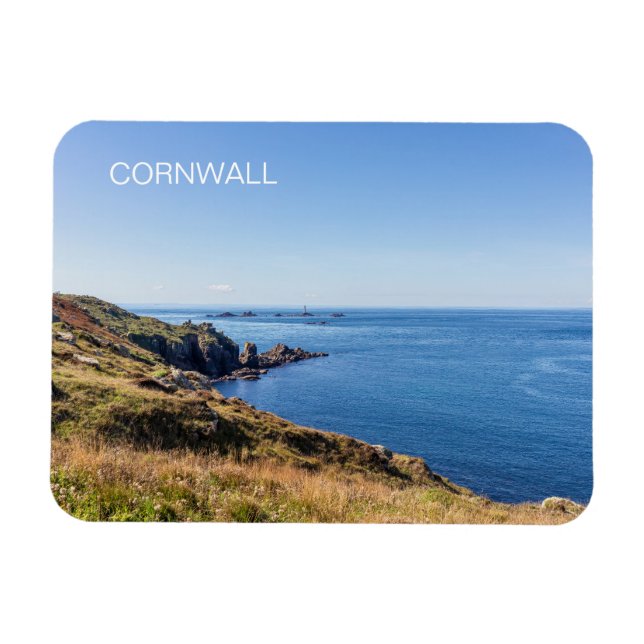 Ímã Cornwall Fim da Terra Inglaterra (Horizontal)