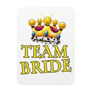 Ímã Coroa de casamento da Equipe Bride