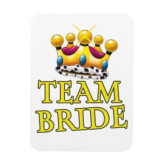 Ímã Coroa de casamento da Equipe da Noiva (Vertical)