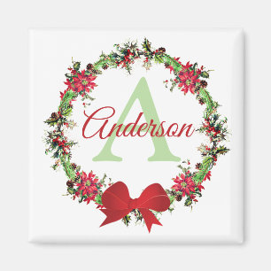 Imã Coroa de Natal personalizada