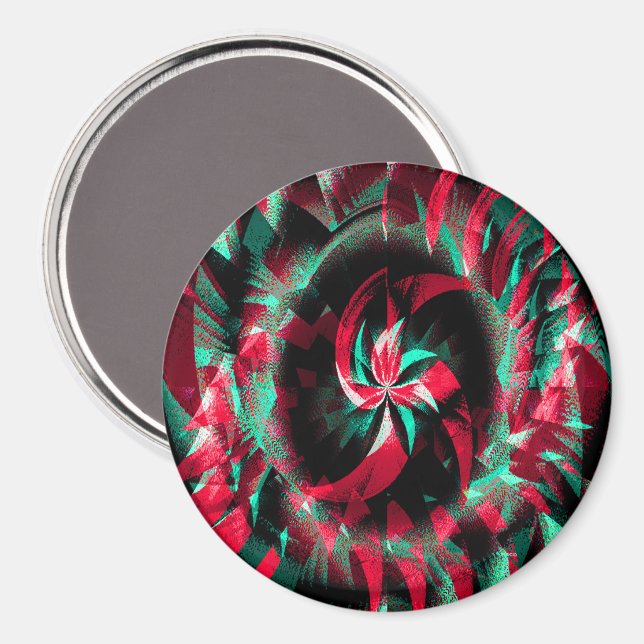 Imã Coroa de Yule giratória.... (Front/Back)
